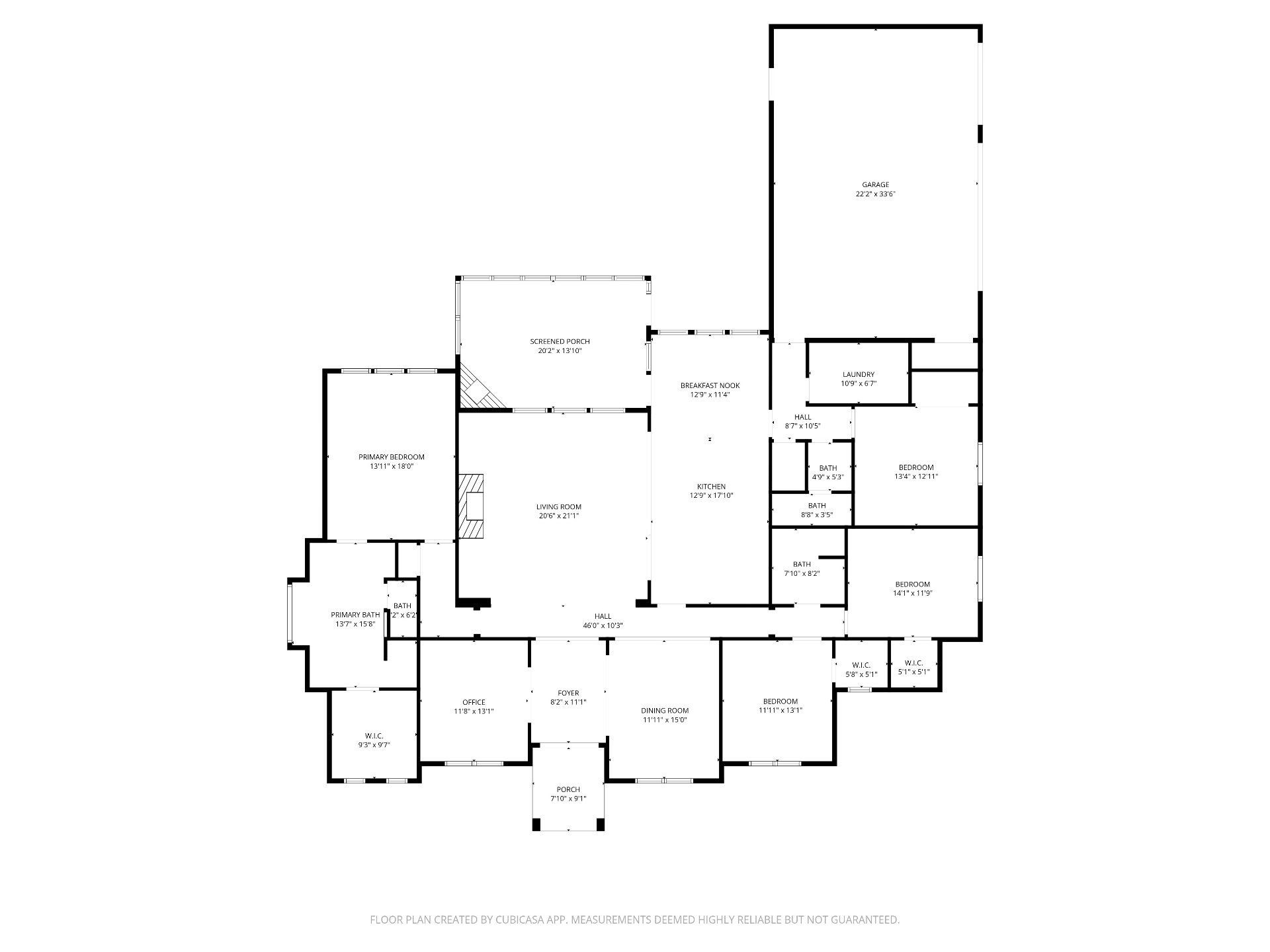 Floor Plan with Measurements for 104 Roble Roja Dr Georgetown TX